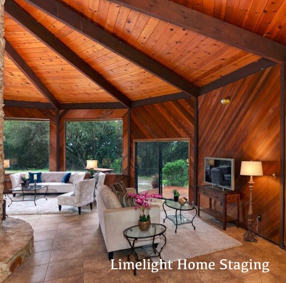 House Staged by Limelight Home Staging with unusual floor plan