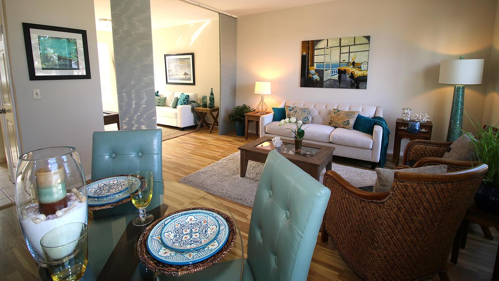 A condo in Santa Cruz, CA, Staged by Limelight Home Staging